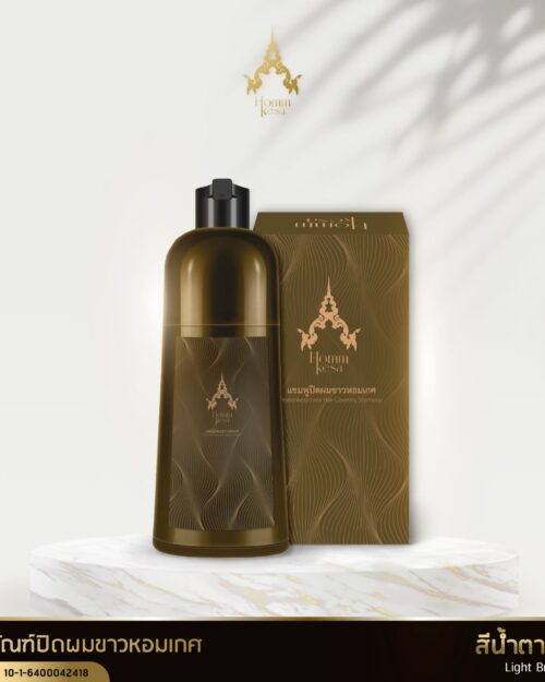 Fragrant gray hair cover shampoo, light brown color