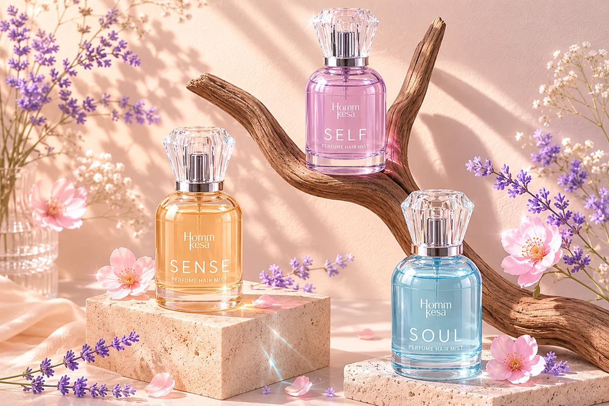 HOMMKESA Hair Perfume Mist ทั้ง 3 กลิ่น SELF SENSE SOUL